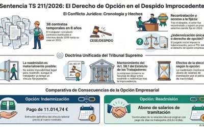Sentencia TS 211/2026: El derecho de opción en el despido improcedente — qué cambia y qué no